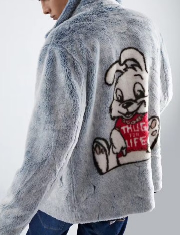 Haină De Blană Guess, mix culori