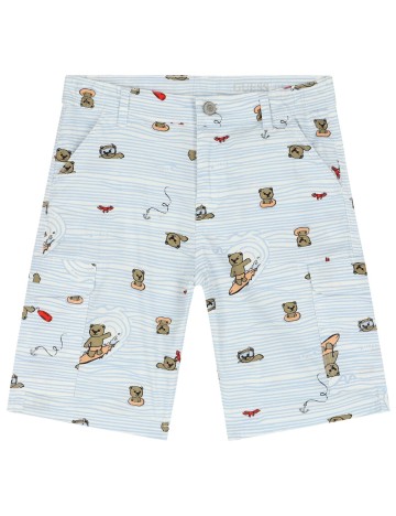 Pantaloni scurți Guess, albastru