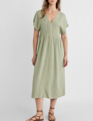 Rochie midi Stradivarius, verde