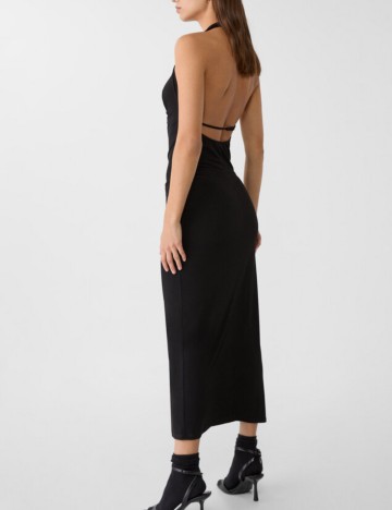 Rochie maxi Stradivarius, negru