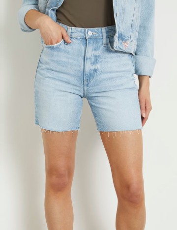 Pantaloni scurți de blugi Guess, albastru