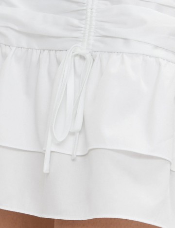 Fustă mini Guess, alb