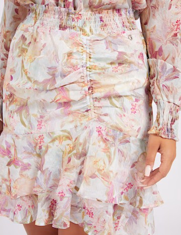 Fustă mini Guess, mix culori