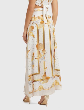 Fustă maxi Guess, mix culori