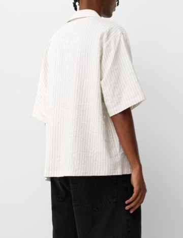 Cămașă cu m&acirc;necă scurtă Bershka, mix culori