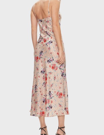 Rochie midi Guess, maro