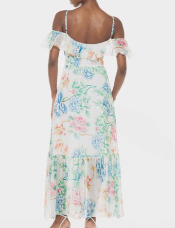 Rochie midi Guess, alb