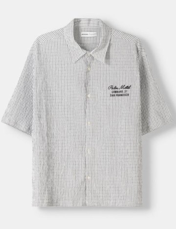 Cămașă cu m&acirc;necă scurtă Bershka, mix culori