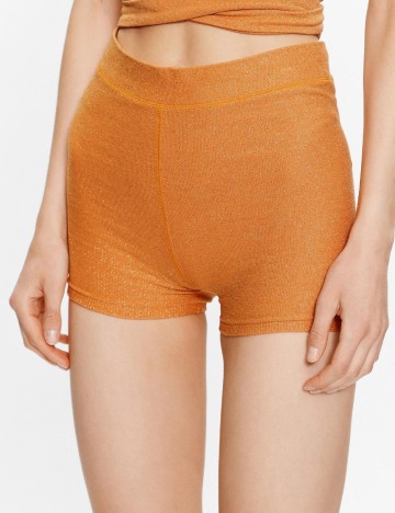Colanți scurți Guess, portocaliu
