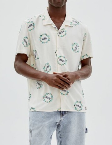 Cămașă Guess, crem