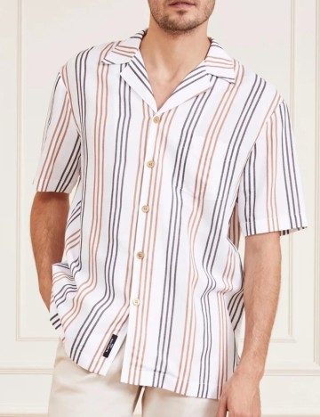 Cămașă cu m&acirc;necă scurtă Guess, mix culori