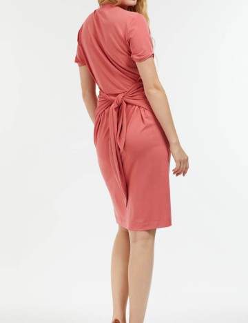 Rochie midi Guess, roz