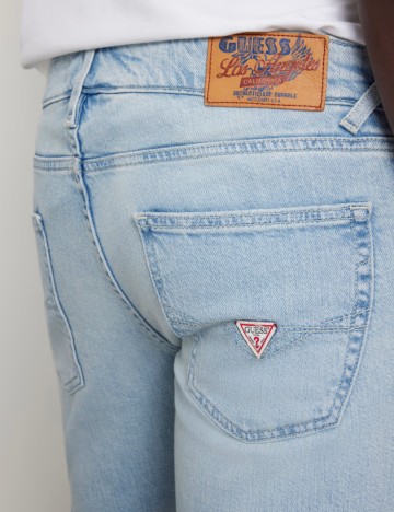 Pantaloni scurți de blugi Guess, albastru