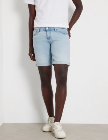 Pantaloni scurți de blugi Guess, albastru