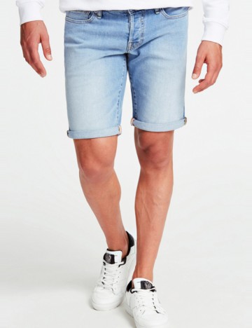 Pantaloni scurți de blugi Guess, albastru