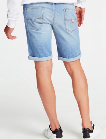 Pantaloni scurți de blugi Guess, albastru