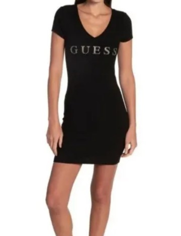 Rochie mini Guess, negru