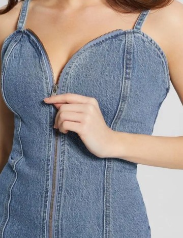 Rochie mini Guess, albastru