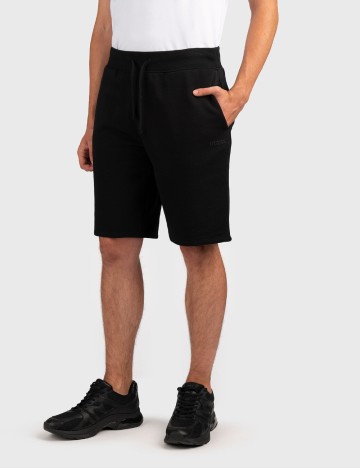 Pantaloni scurți Guess, negru