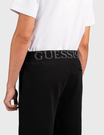 Pantaloni scurți Guess, negru