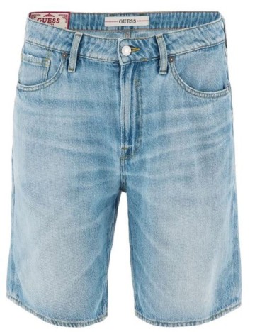 Pantaloni scurți de blugi Guess, albastru