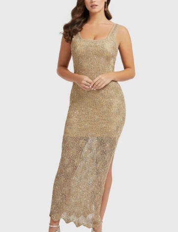 Rochie maxi Guess, maro