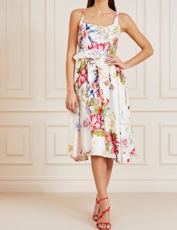 Rochie midi Guess MARCIANO, mix culori