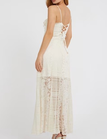 Rochie maxi Guess, crem