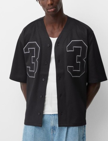 Cămașă Bershka, negru