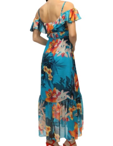 Rochie maxi Guess, mix culori