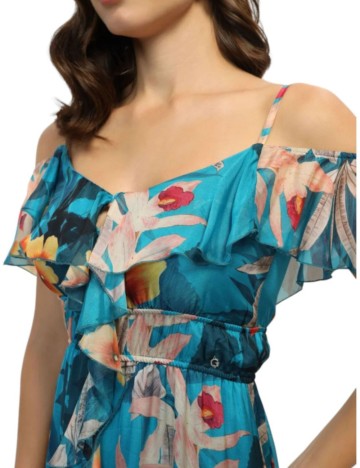 Rochie maxi Guess, mix culori