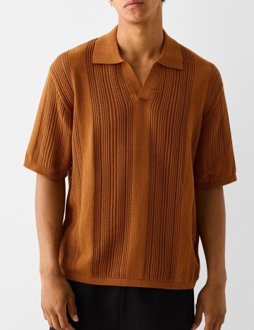 Tricou Bershka, cărămiziu