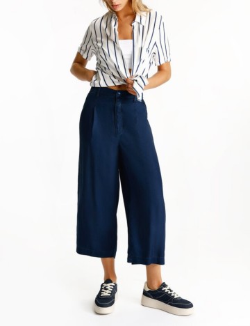 Pantaloni 3/4 Lefties, albastru