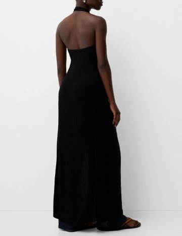 Maiou lung Bershka, negru