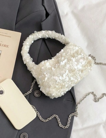 Geantă mini Shein, crem