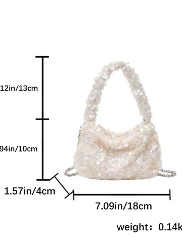 Geantă mini Shein, crem