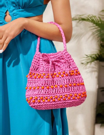 Geantă de plajă Shein, roz