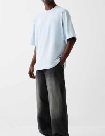 Tricou Bershka, albastru