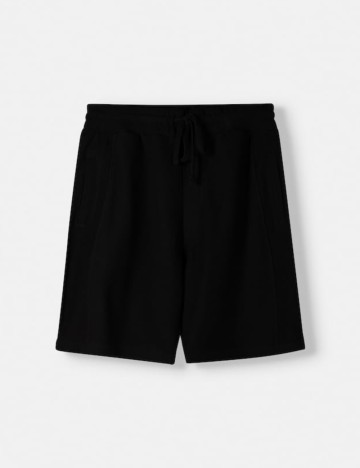 Pantaloni scurți Bershka, negru