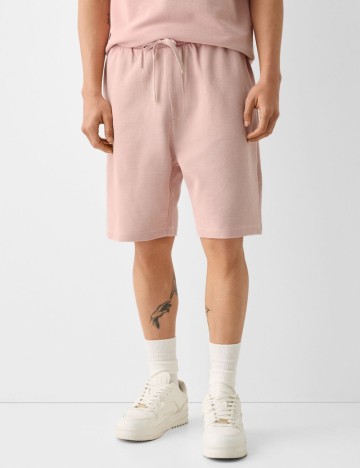 Pantaloni scurți Bershka, roz