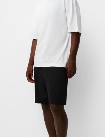 Pantaloni scurți Bershka, negru