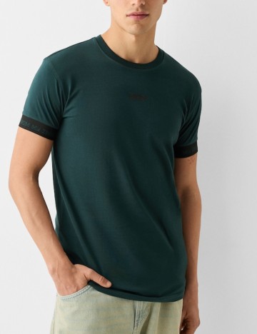 Tricou Bershka, verde