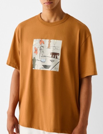 Tricou Bershka, maro