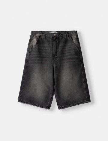 Pantaloni scurți Bershka, negru