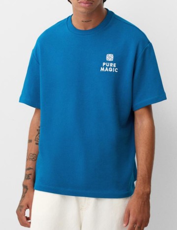 Tricou Bershka, albastru