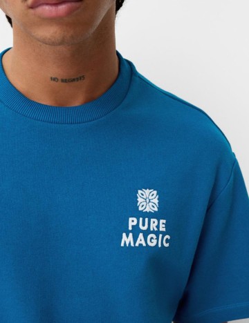 Tricou Bershka, albastru