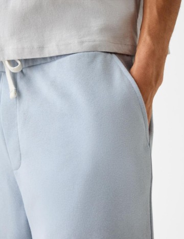 Pantaloni scurți Bershka, albastru