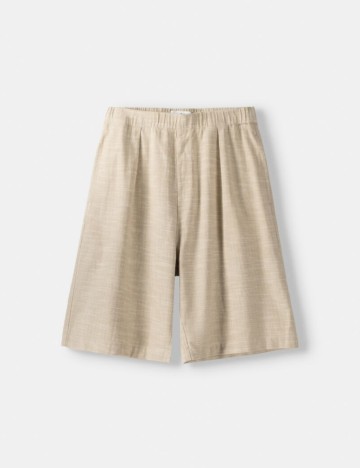Pantaloni scurți Bershka, bej