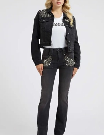 Jachetă De Blugi Guess, negru