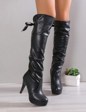 Cizme cu toc Shein, negru